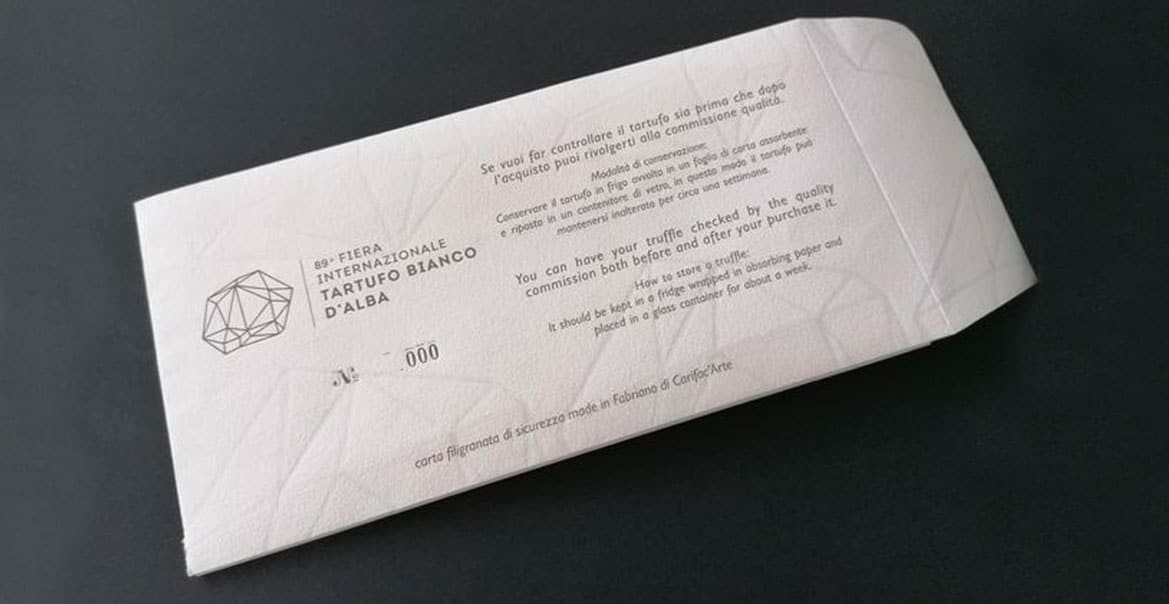 Tartufo e carta filigranata