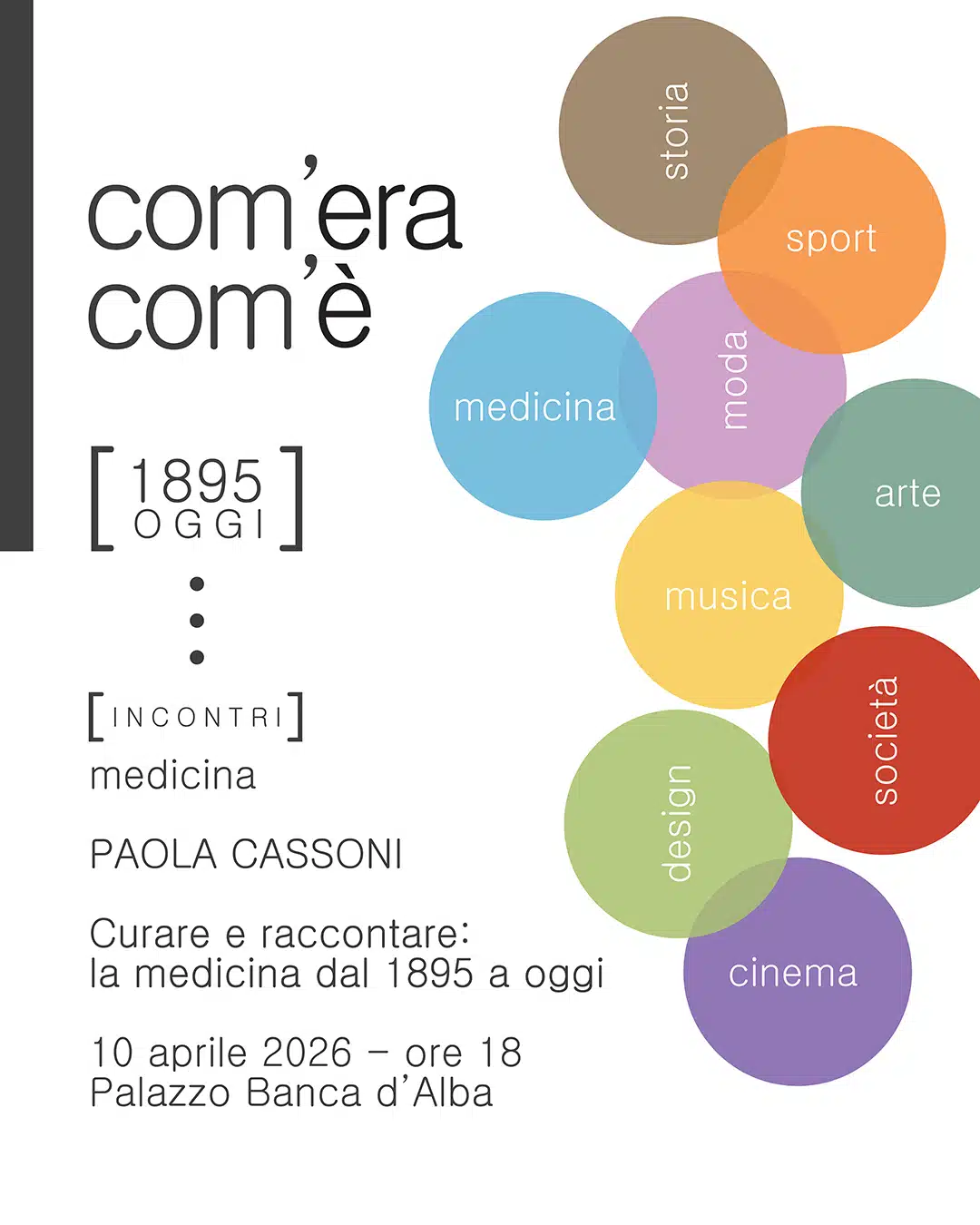 Curare e raccontare: la medicina dal 1895 a oggi