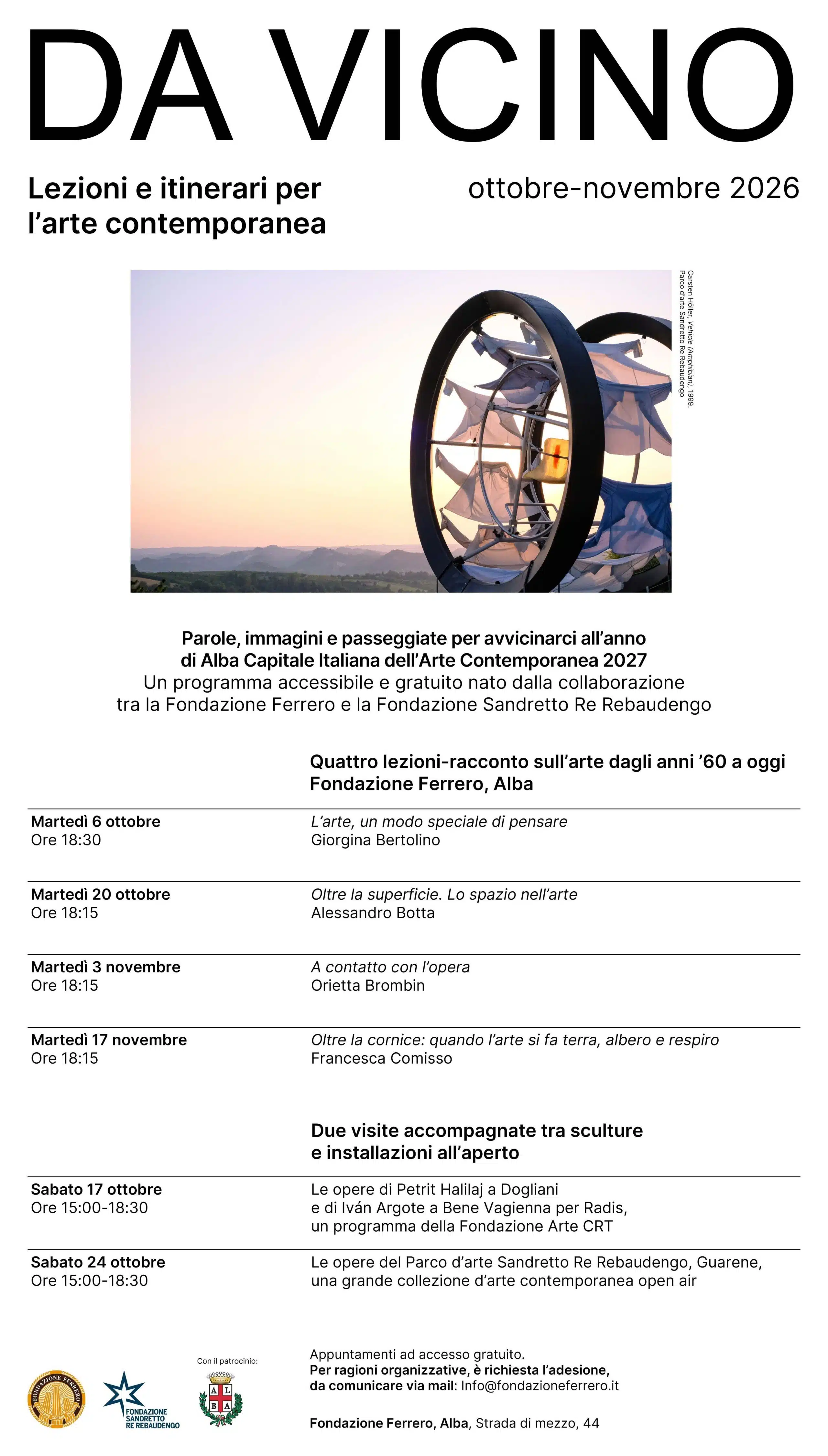 Conférence « AU PLUS PRÈS » et itinéraires pour l’art contemporain