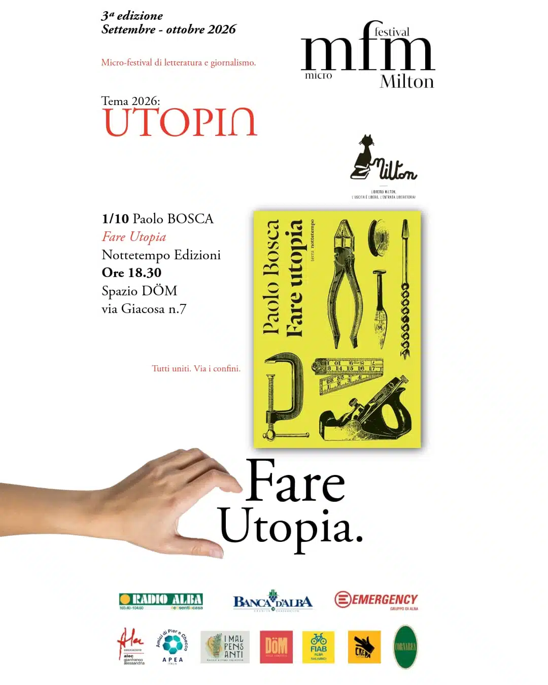 MICRO FESTIVAL MILTON 2026 - FARE UTOPIA